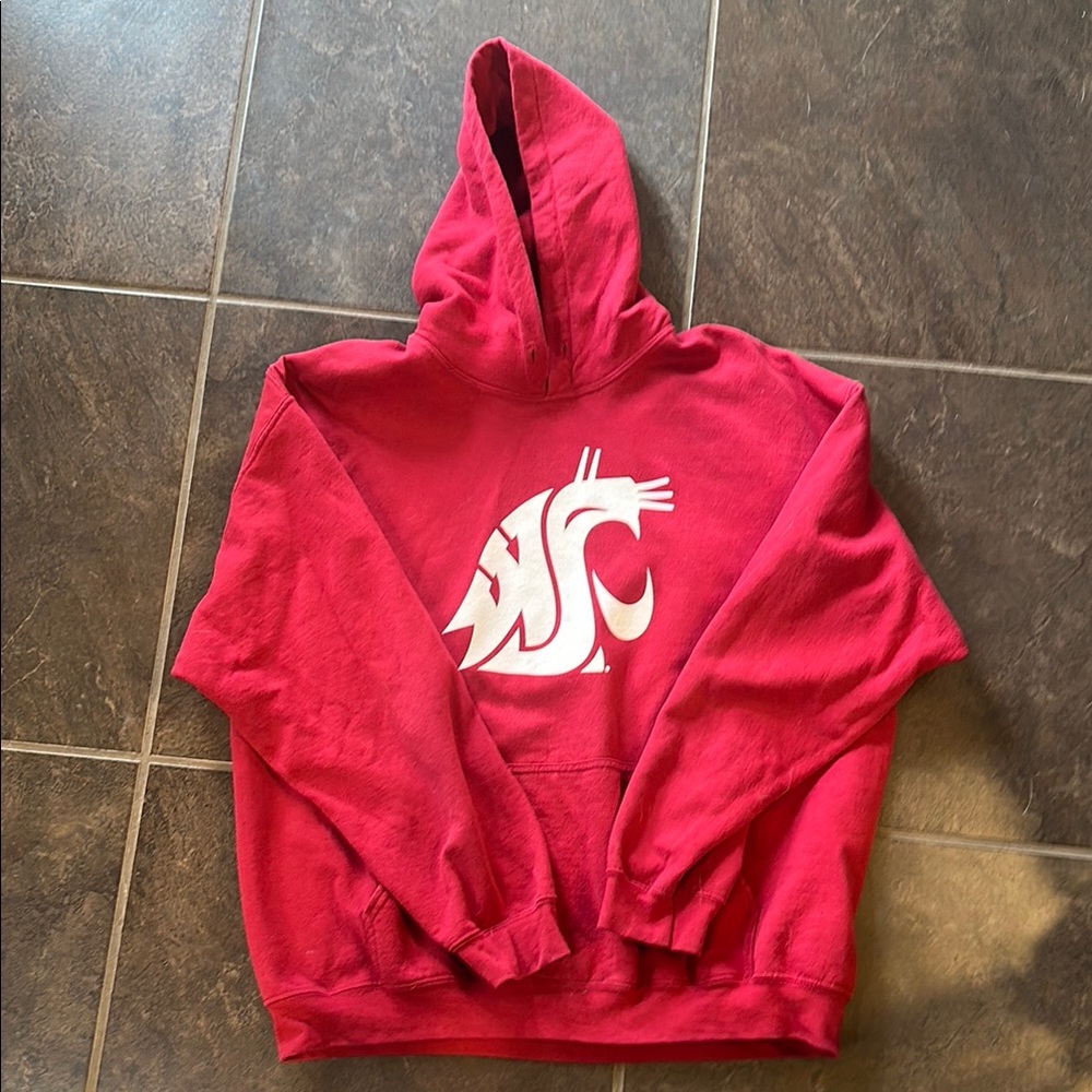 Fanatics Red Hoodie with White Logo